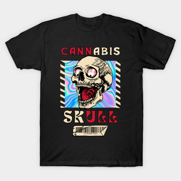 Cannabis skull T-Shirt by Store -smitch